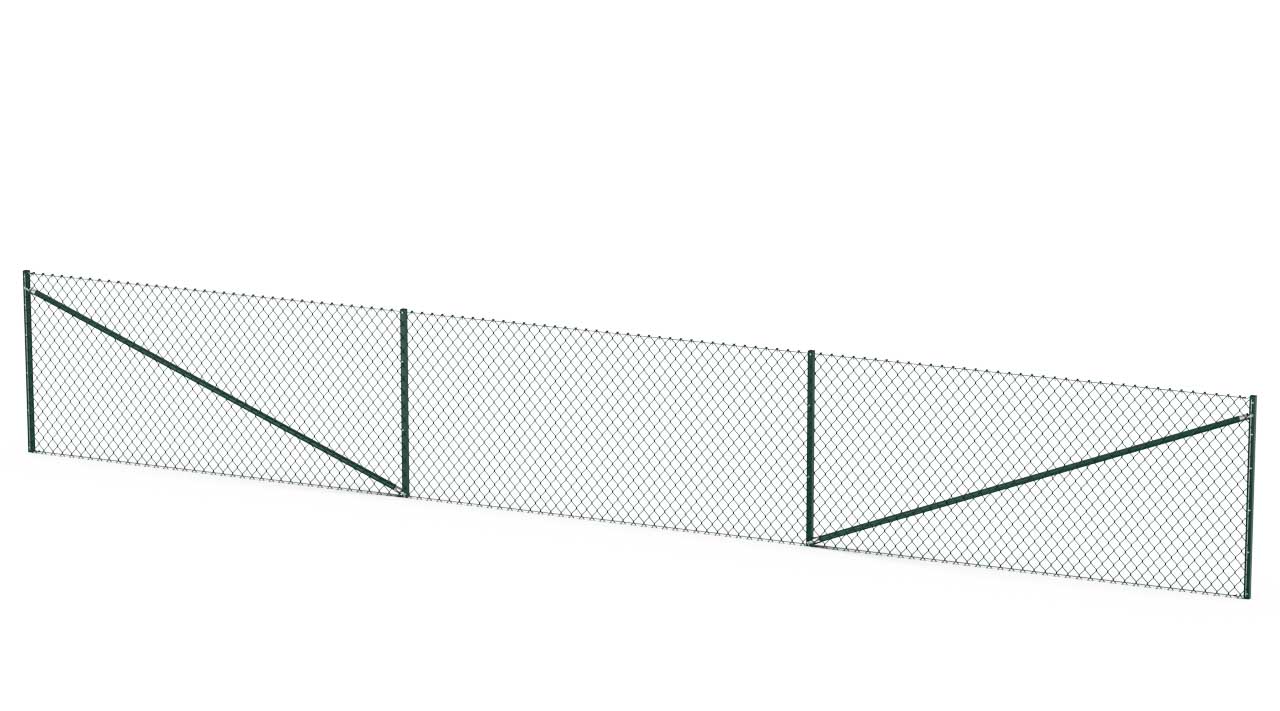 Stängselpaket 25m - Mörkgrönt 1200x50 mm